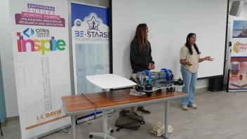 Presenting the Underwater Drone, an interdisciplinary project by mechanical and electrical undergraduates Peter Webster and Nidhi Vadulas