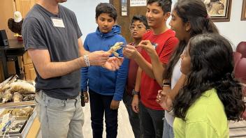 Students at Raptor Center Tour