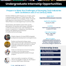 Flyer Internship for Undergrads