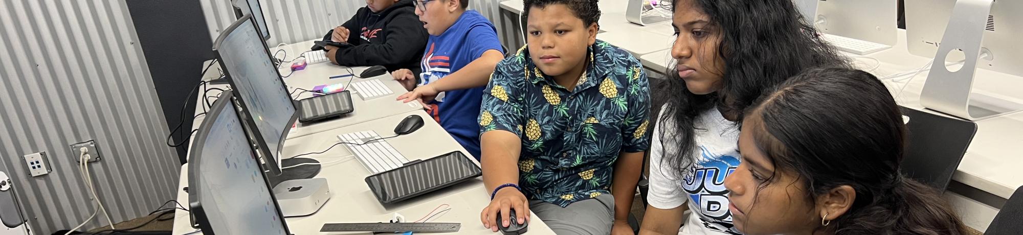 Students at SJCOE FabLab 